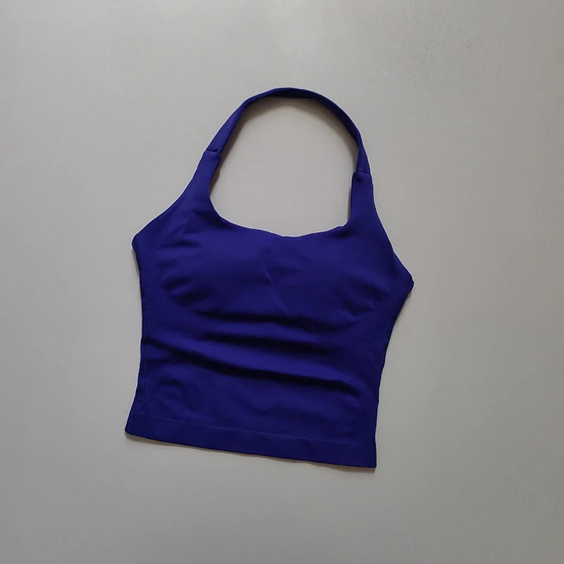 saumaton Cross Back -urheilutoppi-Tyylikäs tuki treeniin