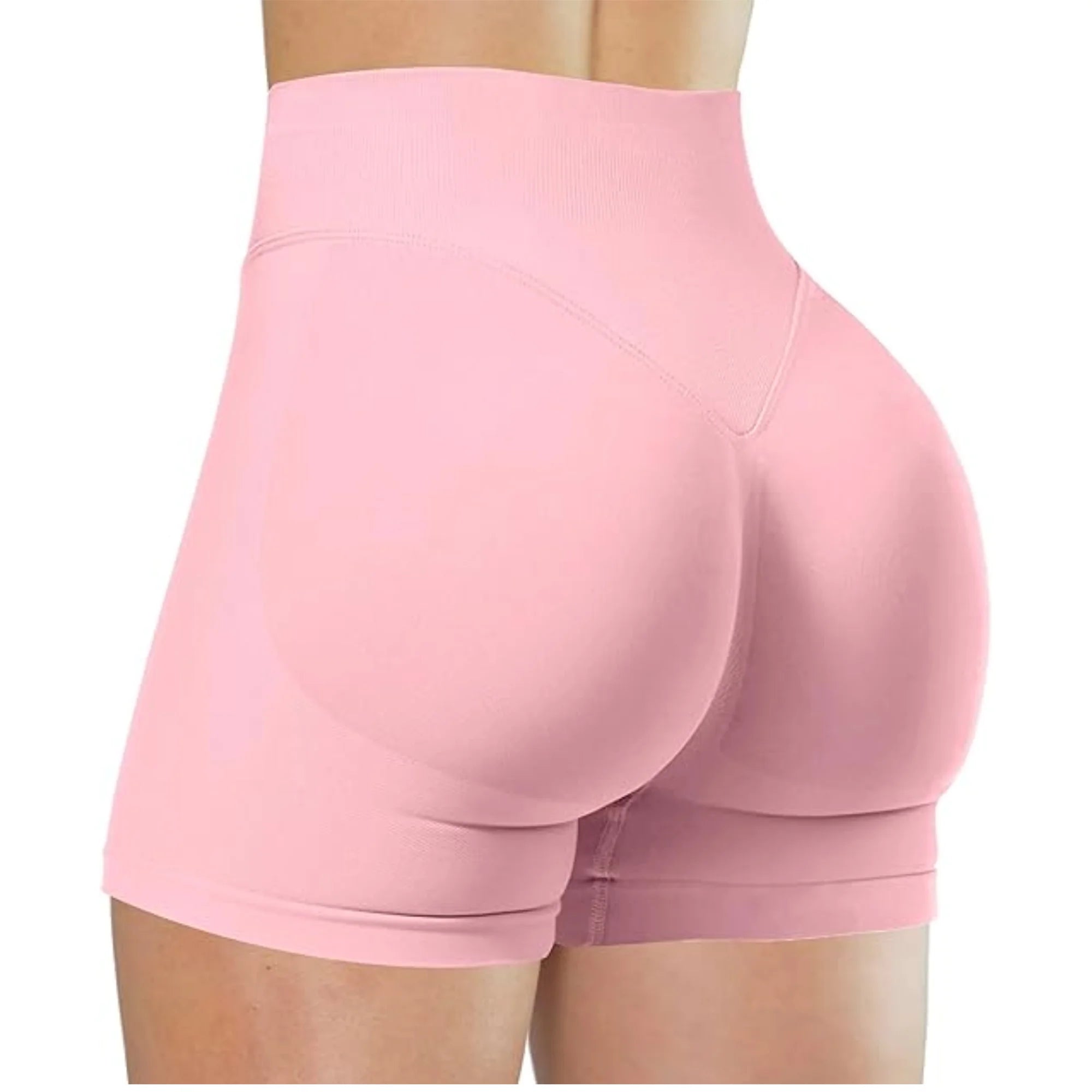 Saumattomat High Waist-urheilushortsit