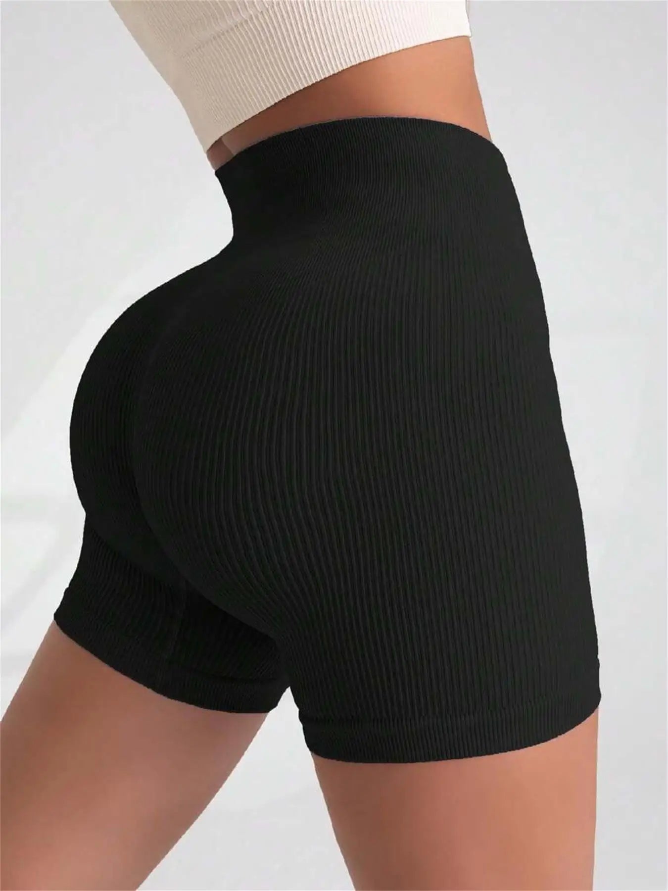 Saumattomat Ribbed-muotoilushortsit
