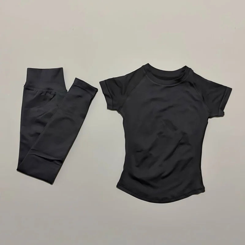 Saumaton "Low Ribbed" -setti korkealla vyötäröllä