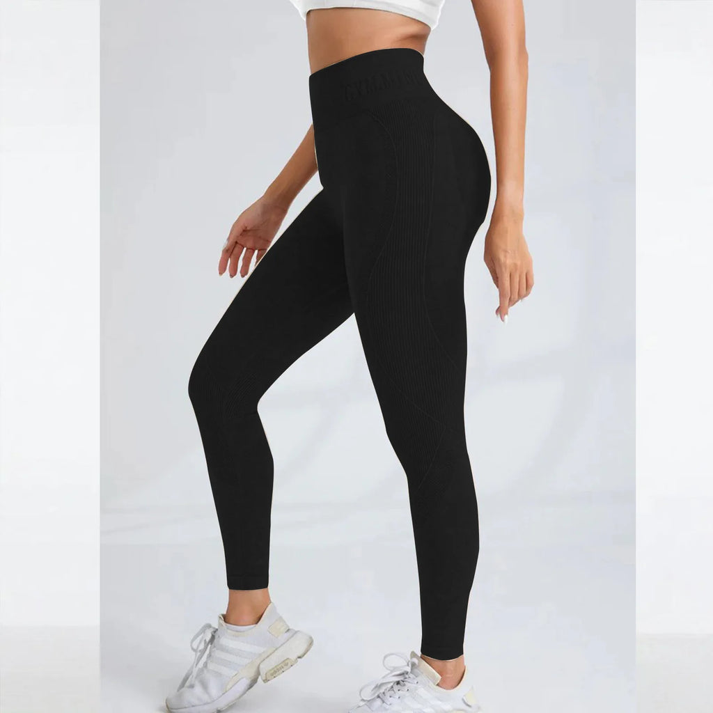 Saumattomat High Waist Yoga Leggings – Mukavuutta ja Tukea Jokaiseen Liikkeeseen
