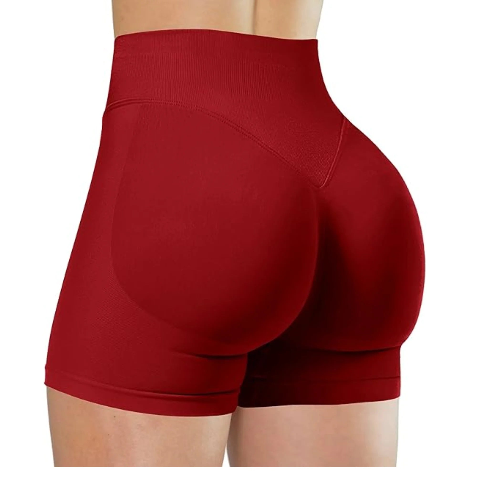 Saumattomat High Waist-urheilushortsit