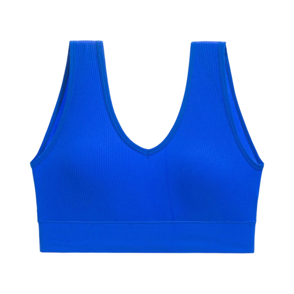 Ribbed V-Neck Bralette