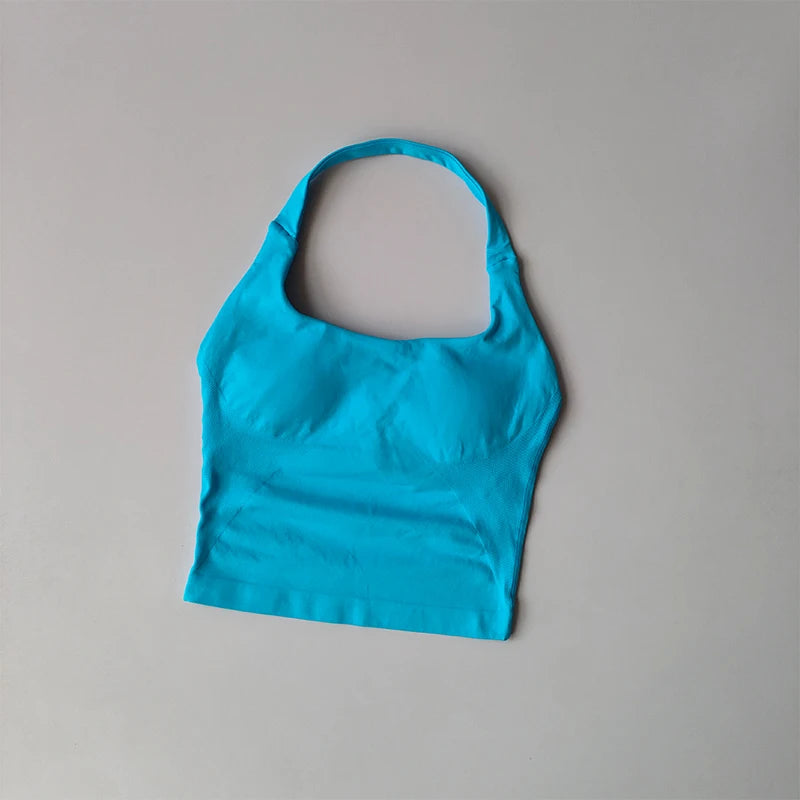 saumaton Cross Back -urheilutoppi-Tyylikäs tuki treeniin