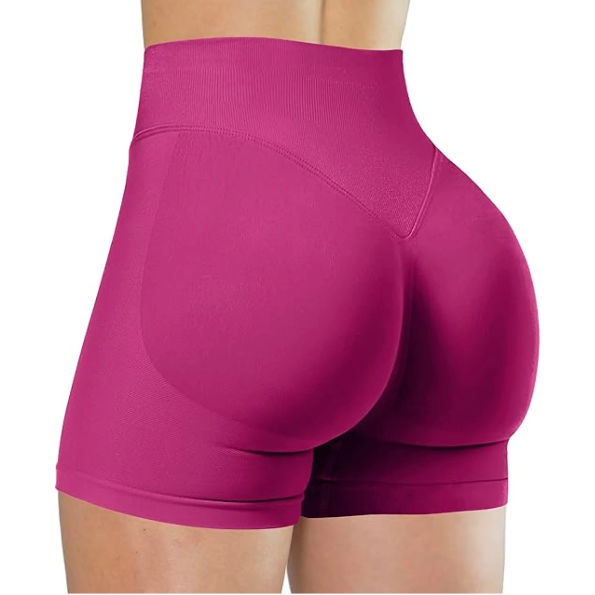 Saumattomat High Waist-urheilushortsit