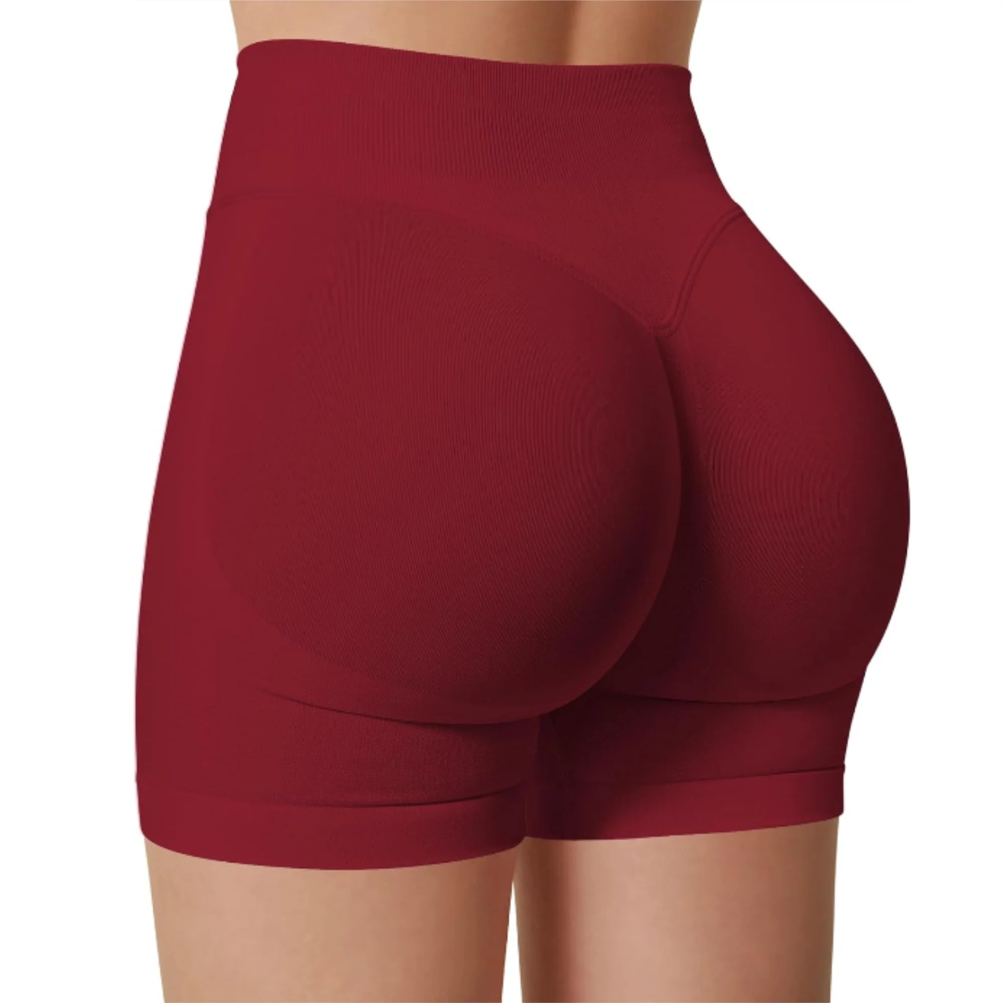 Saumattomat High Waist-urheilushortsit