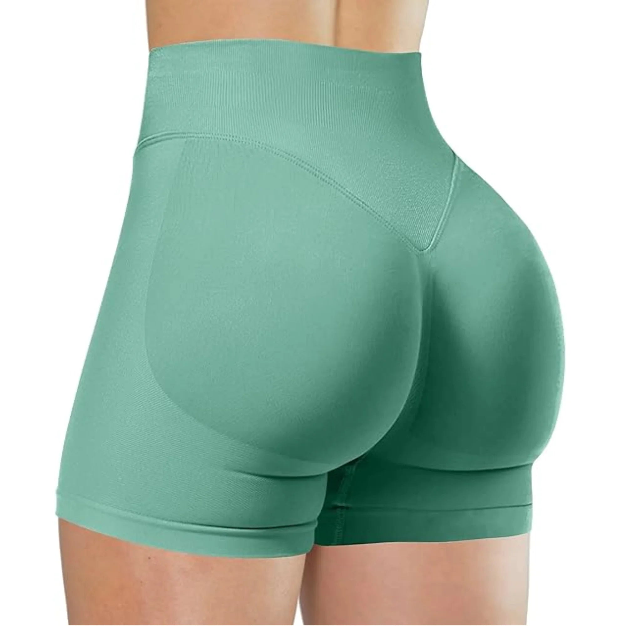 Saumattomat High Waist-urheilushortsit