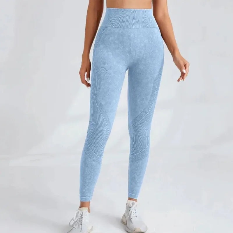 Saumattomat High Waist Yoga Leggings – Mukavuutta ja Tukea Jokaiseen Liikkeeseen