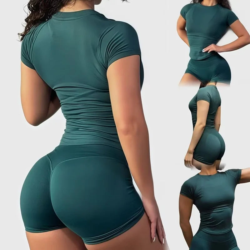 Saumaton "Impact" urheiluasu lyhyillä trikoilla