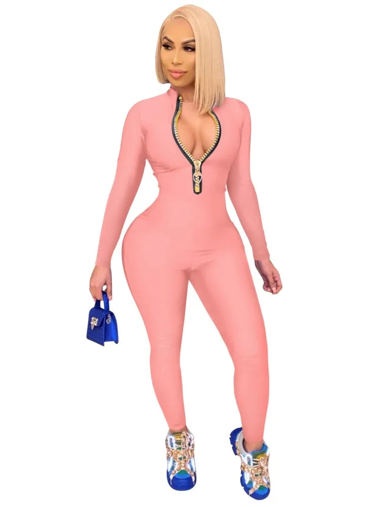 Seksikäs V-aukko-haalari vapaa-aikaan ja urheiluun