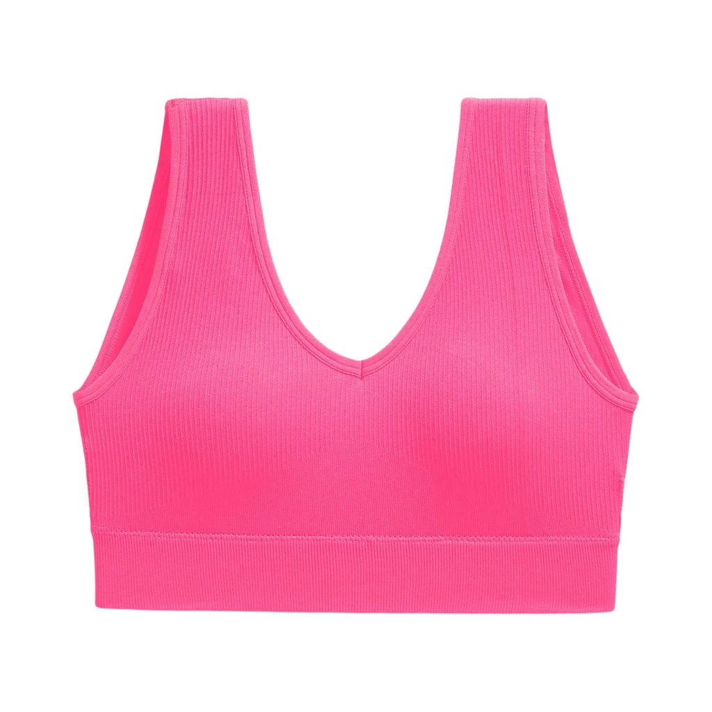 Ribbed V-Neck Bralette