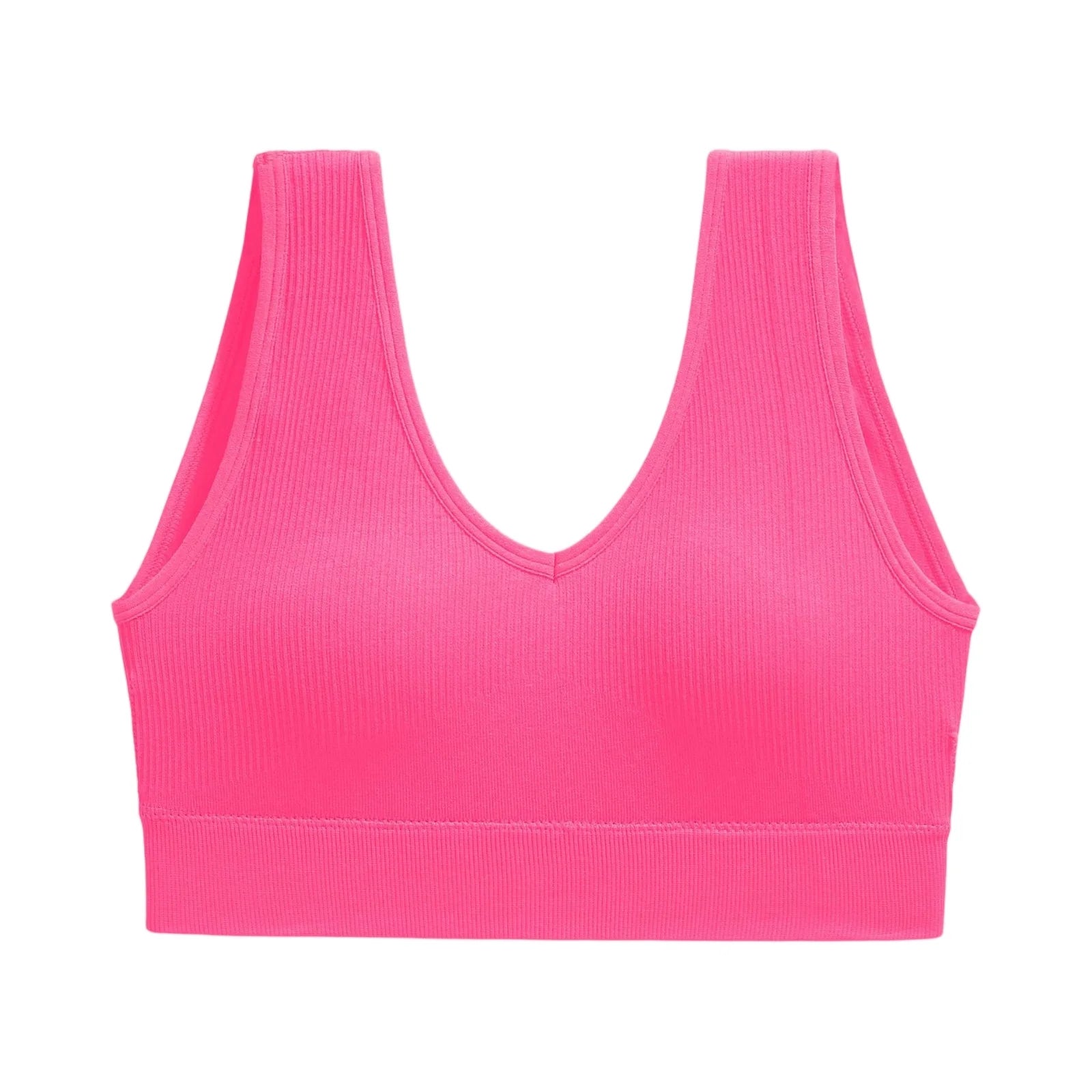 Ribbed V-Neck Bralette