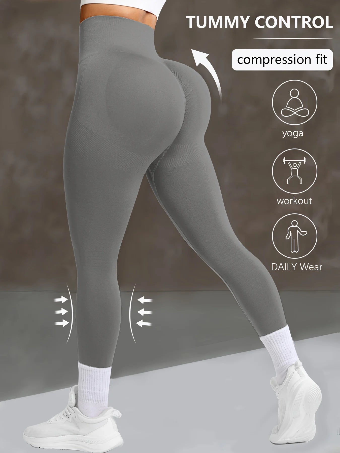 Shapewear Yoga pants - Korkeavyötäröiset Trikoot