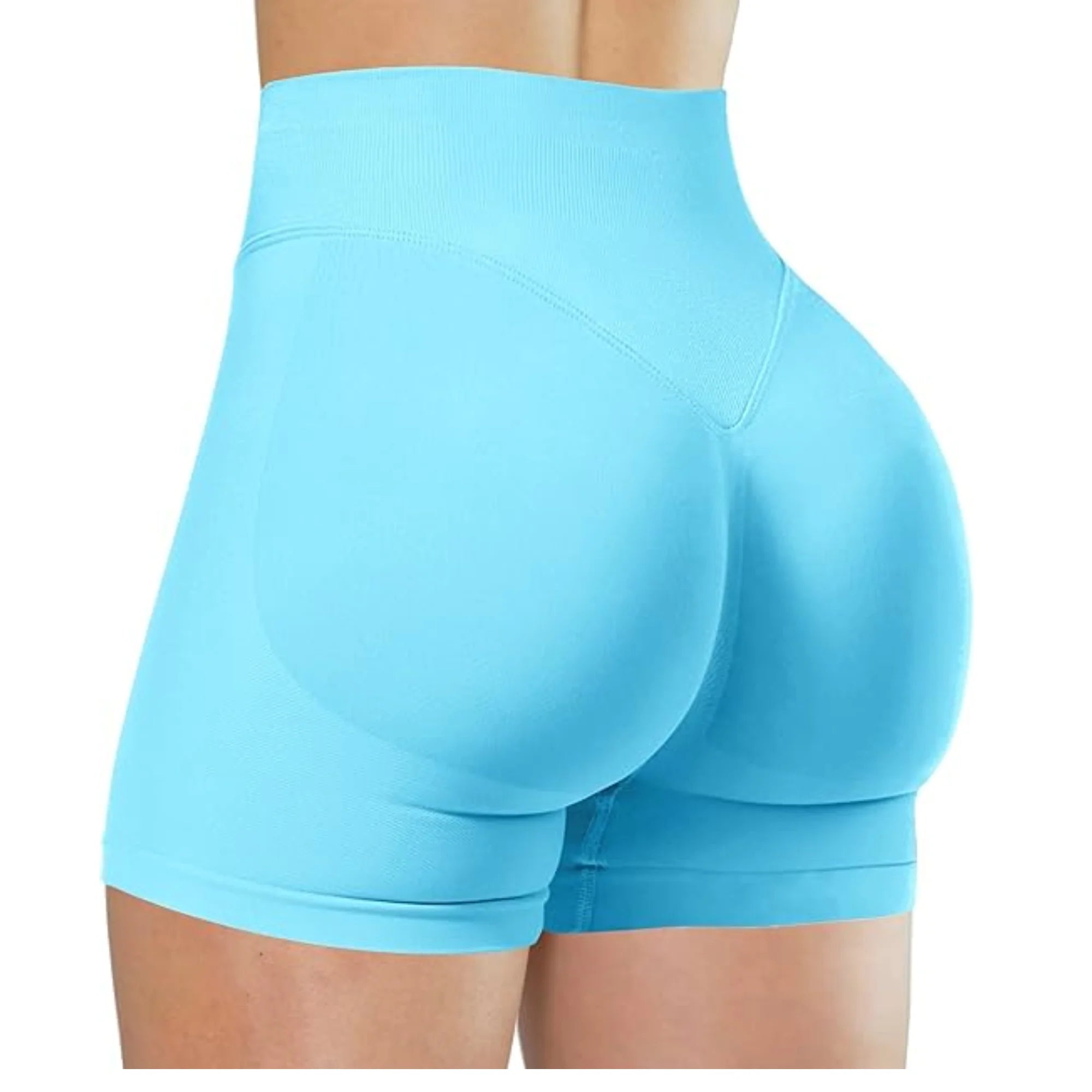 Saumattomat High Waist-urheilushortsit