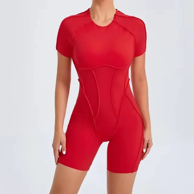 Pro-Fit Seamless Shorts-Jumpsuit